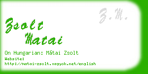 zsolt matai business card